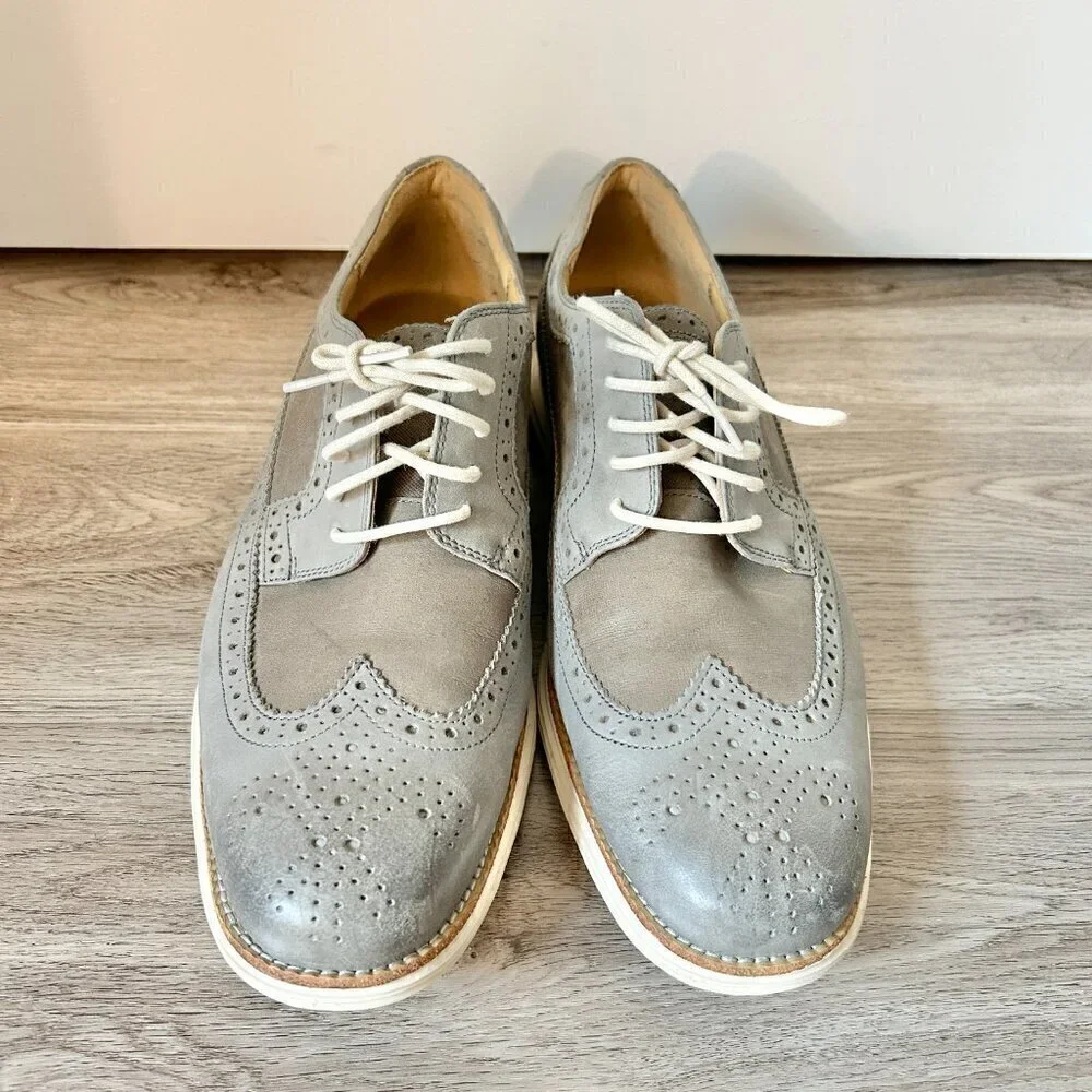 Cole Haan Men's Lunargrand Long Wing Oxfords Size 12